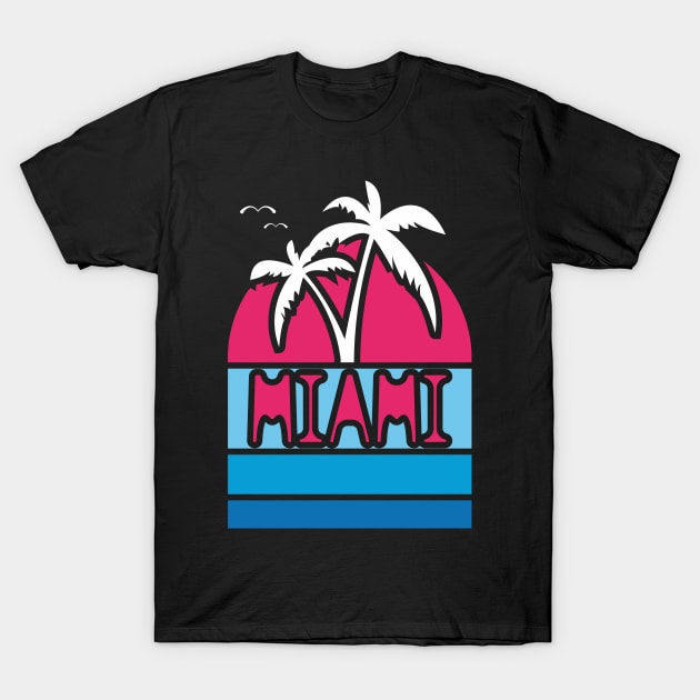 Miami beach. Summer theme. T-Shirt by lakokakr